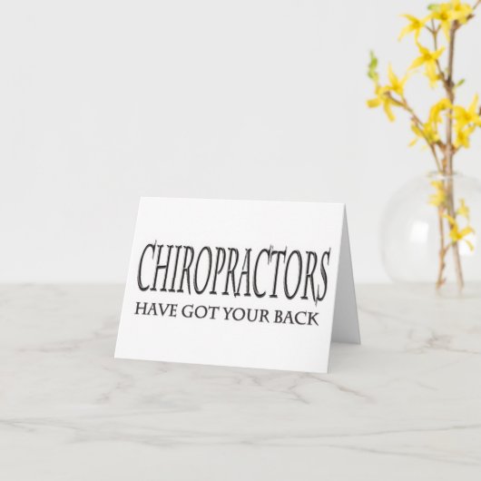 カイロプラクターはあなたの背部を持っています カード (黄色い花)