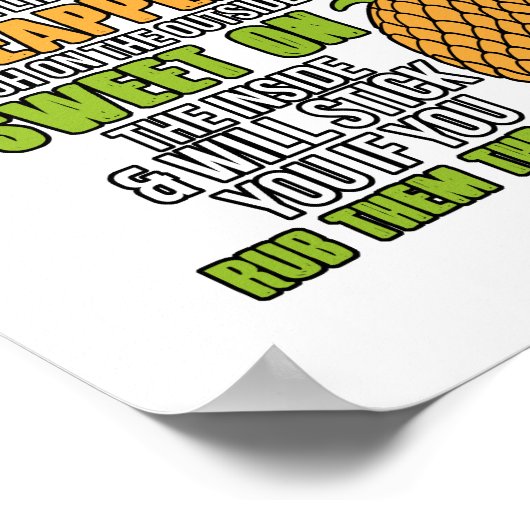 カイロプラクターはパイナップルに似ている。 ポスター (角)