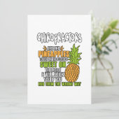 カイロプラクターはパイナップルのようです サンキューカード (スタンド正面)