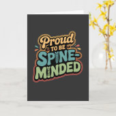 カイロプラクターへの面白いギフト 脊椎健康の引用 カード (黄色い花)