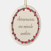 カイロプラクターアズミラクルワーカーズカスタムオーナメント セラミックオーナメント (右)