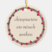 カイロプラクターアズミラクルワーカーズカスタムオーナメント セラミックオーナメント (正面)