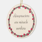 カイロプラクターアズミラクルワーカーズカスタムオーナメント セラミックオーナメント (左)