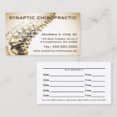 カイロプラクターアポイントメントカード 予約カード (正面/裏面)