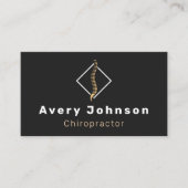 カイロプラクターカイロプラクティックエレガントセラピスト背 名刺 (正面)