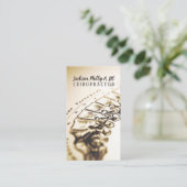 カイロプラクターカイロプラクティッククリニックセラピーマッサージ 名刺 (スタンド正面)