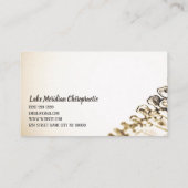 カイロプラクターカイロプラクティッククリニックセラピーマッサージ 名刺 (裏面)