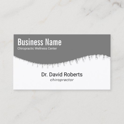 カイロプラクターカイロプラクティックスパインウェルネスチロ#2 名刺 (正面)