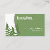 カイロプラクターカイロプラクティックスパイングリーンウェルネススパ 名刺 (正面)