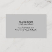 カイロプラクターカイロプラクティックスパインセラピストプレーン 名刺 (裏面)