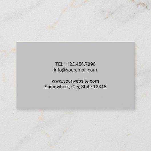 カイロプラクターカイロプラクティックスパインセラピストプレーン 名刺 (裏面)