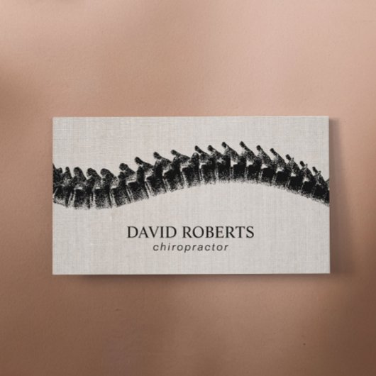 カイロプラクターカイロプラクティックスパインセラピストリネン 名刺