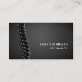 カイロプラクターカイロプラクティックスパインセラピストレザー 名刺 (正面)