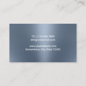 カイロプラクターカイロプラクティックスパインセラピーダスティブルー 名刺 (裏面)