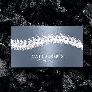 カイロプラクターカイロプラクティックスパインセラピーダスティブルー 名刺