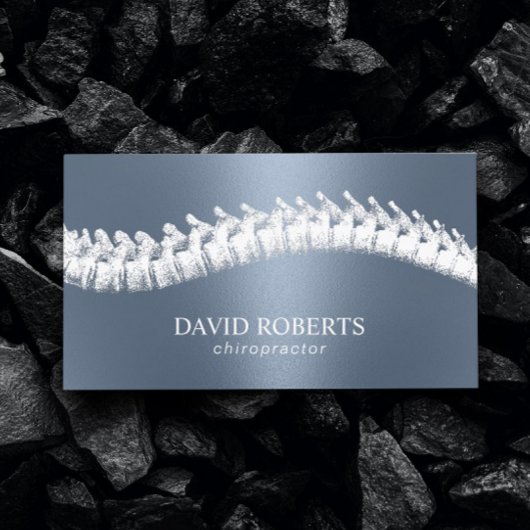 カイロプラクターカイロプラクティックスパインセラピーダスティブルー 名刺