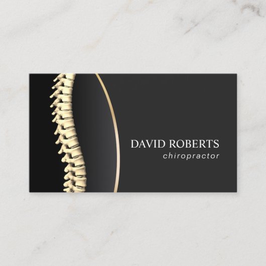 カイロプラクターカイロプラクティックスパイン調整セラピスト 名刺 (正面)