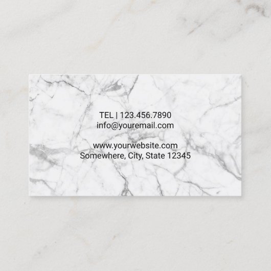 カイロプラクターカイロプラクティックスパイン&マーブルチロ 名刺 (裏面)