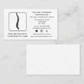 カイロプラクターカイロプラクティックタイポグラフィソーシャルメディア 名刺 (正面/裏面)