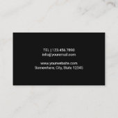 カイロプラクターカイロプラクティックヒーリングハンズ&スパイン 名刺 (裏面)