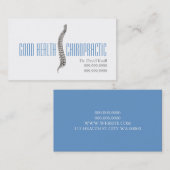 カイロプラクターカイロプラクティックヘルスウェルネスクリニック 名刺 (正面/裏面)