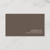 カイロプラクターカイロプラクティックヘルスウェルネスクリニック 名刺 (裏面)