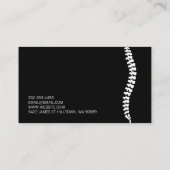 カイロプラクターカイロプラクティックヘルス名刺 名刺 (裏面)