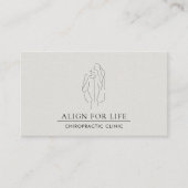 カイロプラクターカイロプラクティックミニマリスト名刺 名刺 (正面)