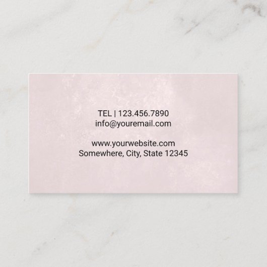 カイロプラクターカイロプラクティック脊椎セラピスト赤面 名刺 (裏面)