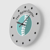 カイロプラクターカスタムオフィスウォールクロック ラージ壁時計 (傾斜)