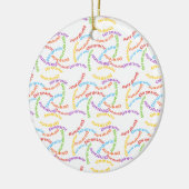 カイロプラクターカラフルワーディングシェルパブランケット セラミックオーナメント (左)