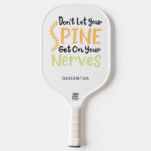 カイロプラクターグラム背骨が神経に障る ピックルボールラケット (裏面)