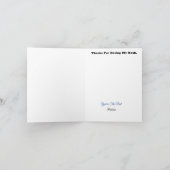 カイロプラクターグリーティングカード(メス) カード (内部)