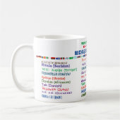 カイロプラクターサンキュー30ランゲージコーヒーマグ コーヒーマグカップ (左)