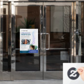 カイロプラクターサービスカスタムのウィンドウの固定 ウィンドウサイン (オフィスドア)