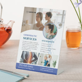 カイロプラクターサービスカスタムのペデスタル標識 台座サイン