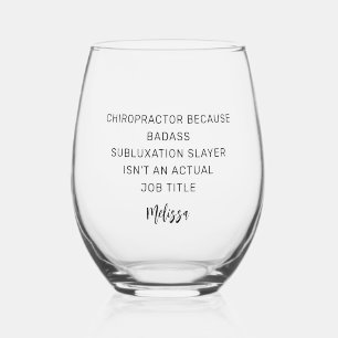 カイロプラクターシーズサブルクセンションスレイヤカスタムー ステムなしワイングラス