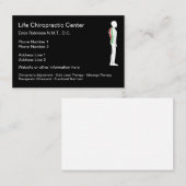 カイロプラクタースクエアスパイングラフィックデザイン 名刺 (正面/裏面)