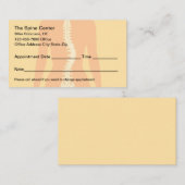 カイロプラクタースパインクリニック医療アポイントメントカード 予約カード (正面/裏面)