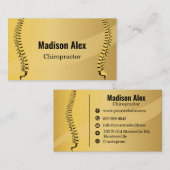 カイロプラクタースパインセラピストソーシャルメディアアイコン 名刺 (正面/裏面)