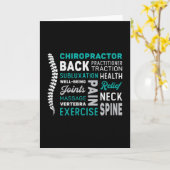 カイロプラクタースパインチロメディシンカイロプラクティック カード (黄色い花)
