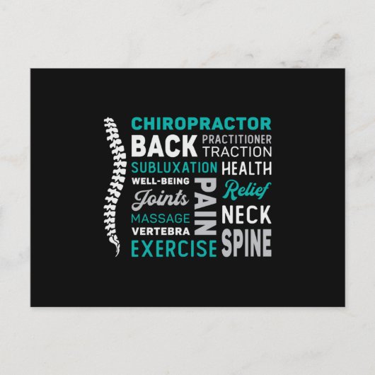 カイロプラクタースパインチロ薬カイロプラクティック ポストカード (正面)
