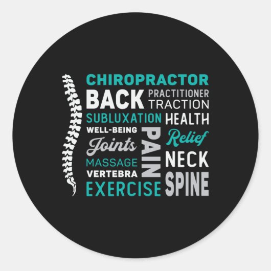 カイロプラクタースパインチロ薬カイロプラクティック ラウンドシール (正面)