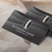 カイロプラクタースパインロゴモダンブラックカイロプラクティック 名刺