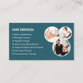 カイロプラクターセラピストカイロプラクティック気にクリニック 名刺 (裏面)