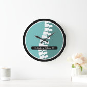 カイロプラクタードクターオフィス待合室時計 ラージ壁時計 (ホーム)