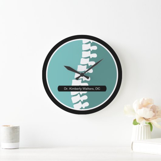 カイロプラクタードクターオフィス待合室時計 ラージ壁時計 (ホーム)