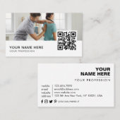 カイロプラクタードクターQRコード 名刺 (正面/裏面)