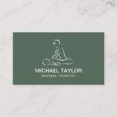 カイロプラクタープロフェッショナルオスマッサージセラピスト 名刺 (正面)