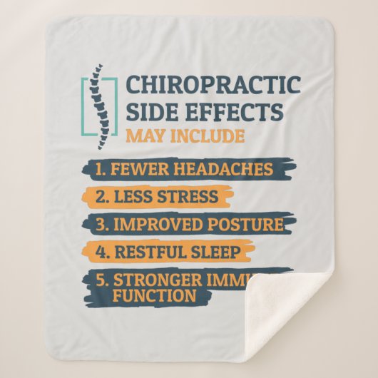 カイロプラクターボーンズ調整ノベルティ シェルパブランケット (正面)
